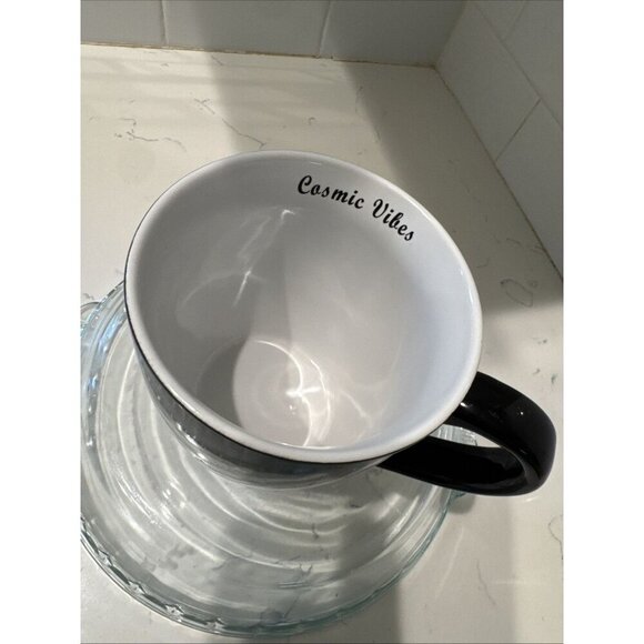 Eye to the Sky Coffee Mug Cosmic Vibes Black Gold foil 20oz Coffee Mug - Picture 9 of 13